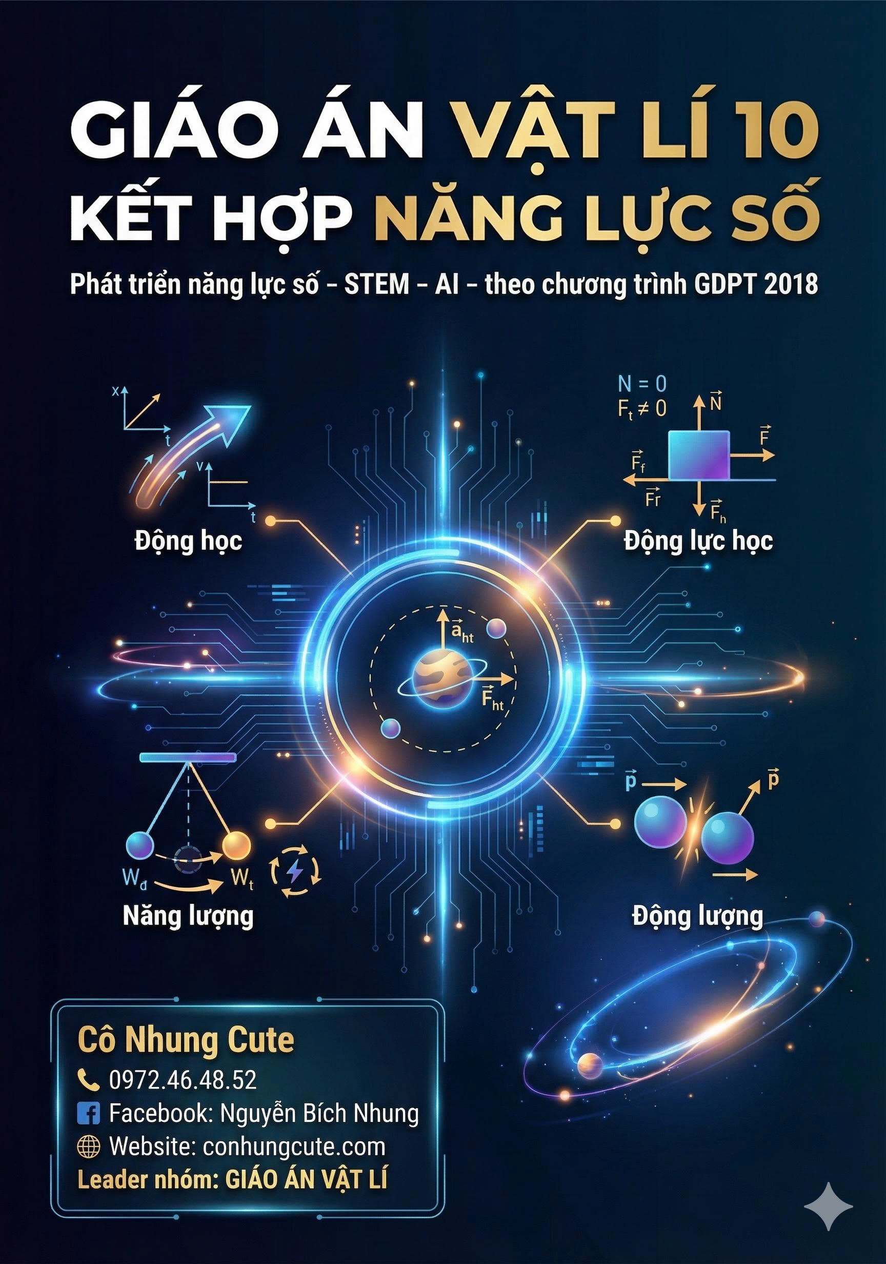 Giáo án Vật lí lớp 10 Kết hợp năng lực số