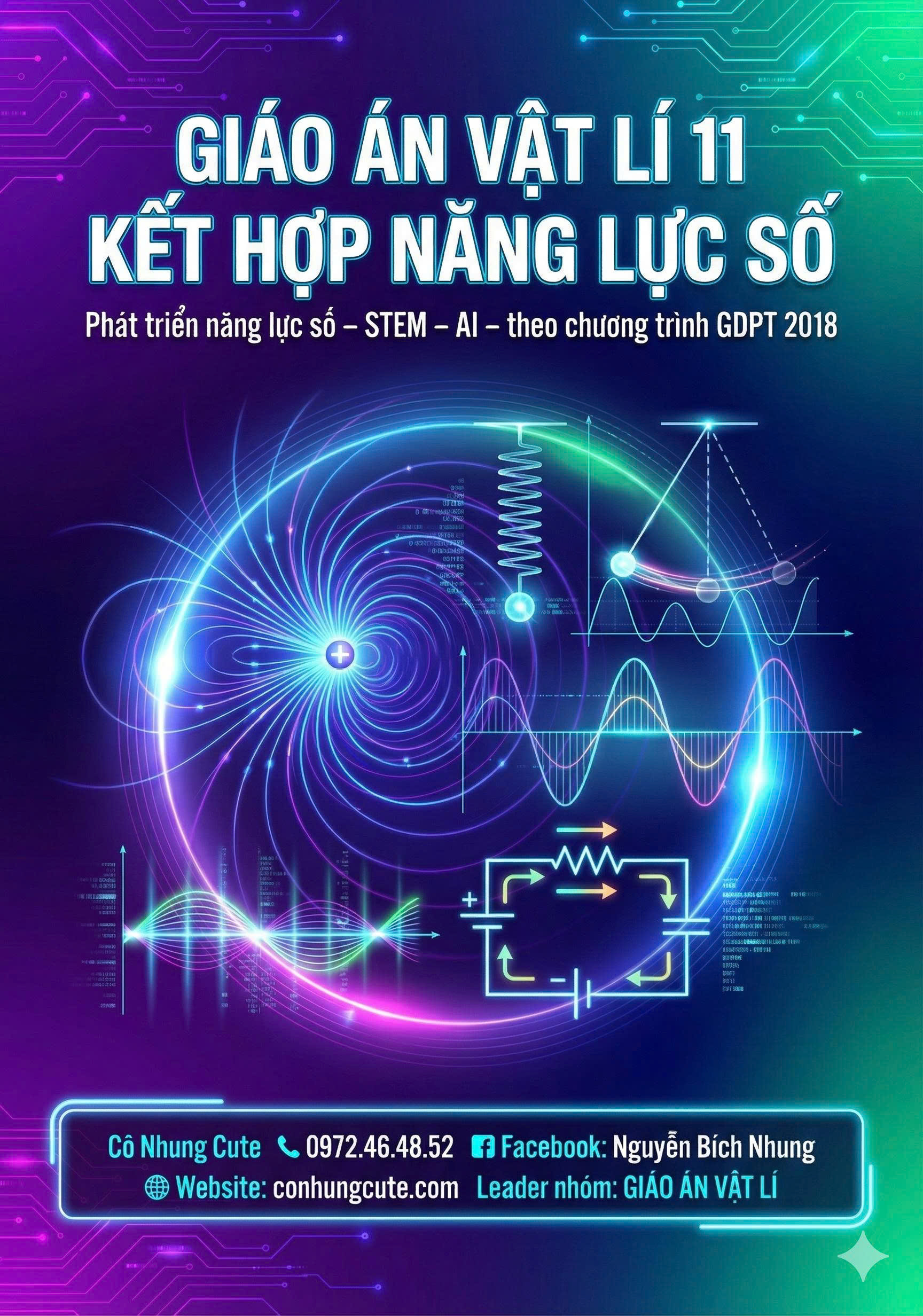 Giáo án Vật lí lớp 11 Kết hợp Năng lực số
