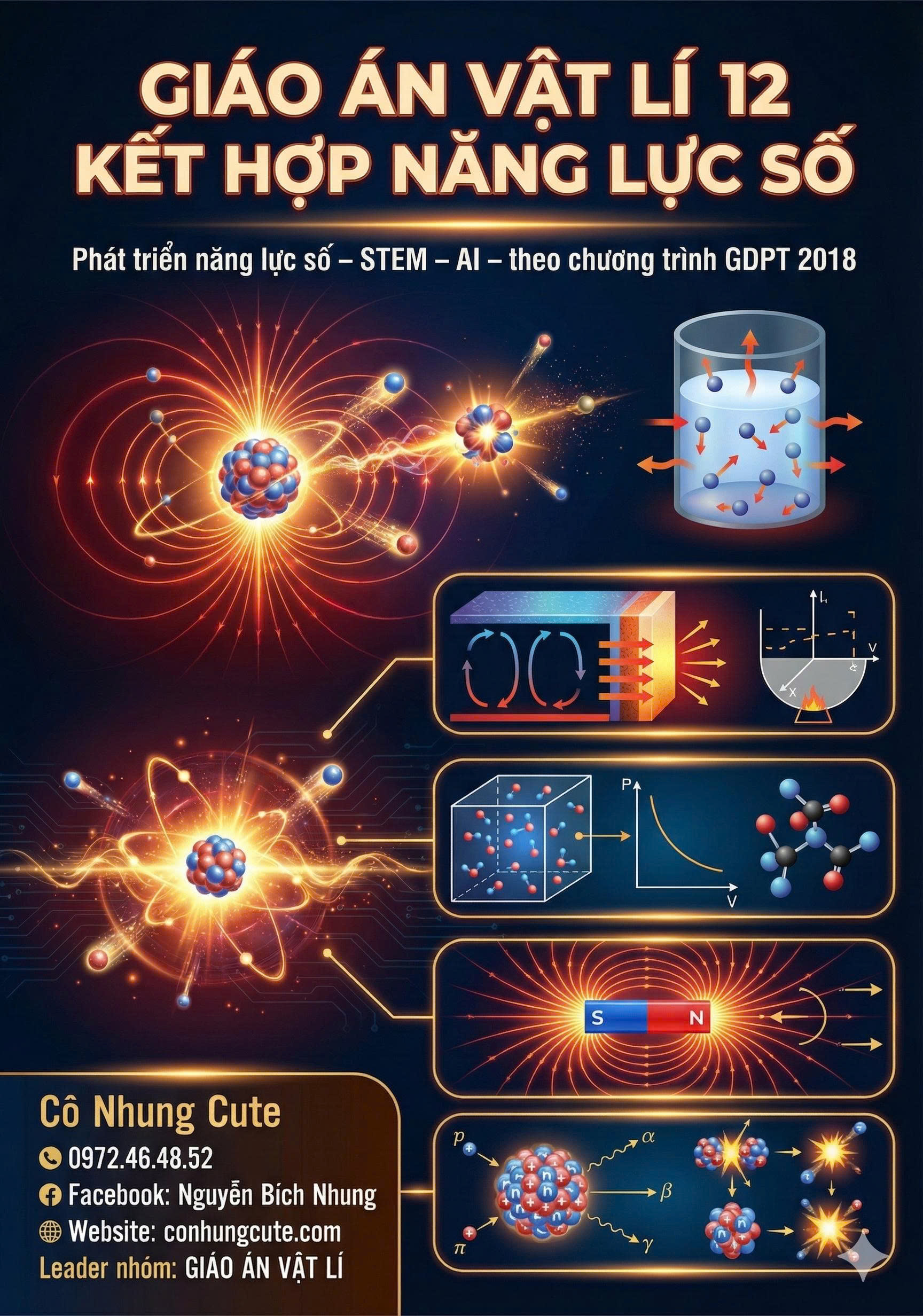 Giáo án Vật lí lớp 12 Kết hợp Năng lực số