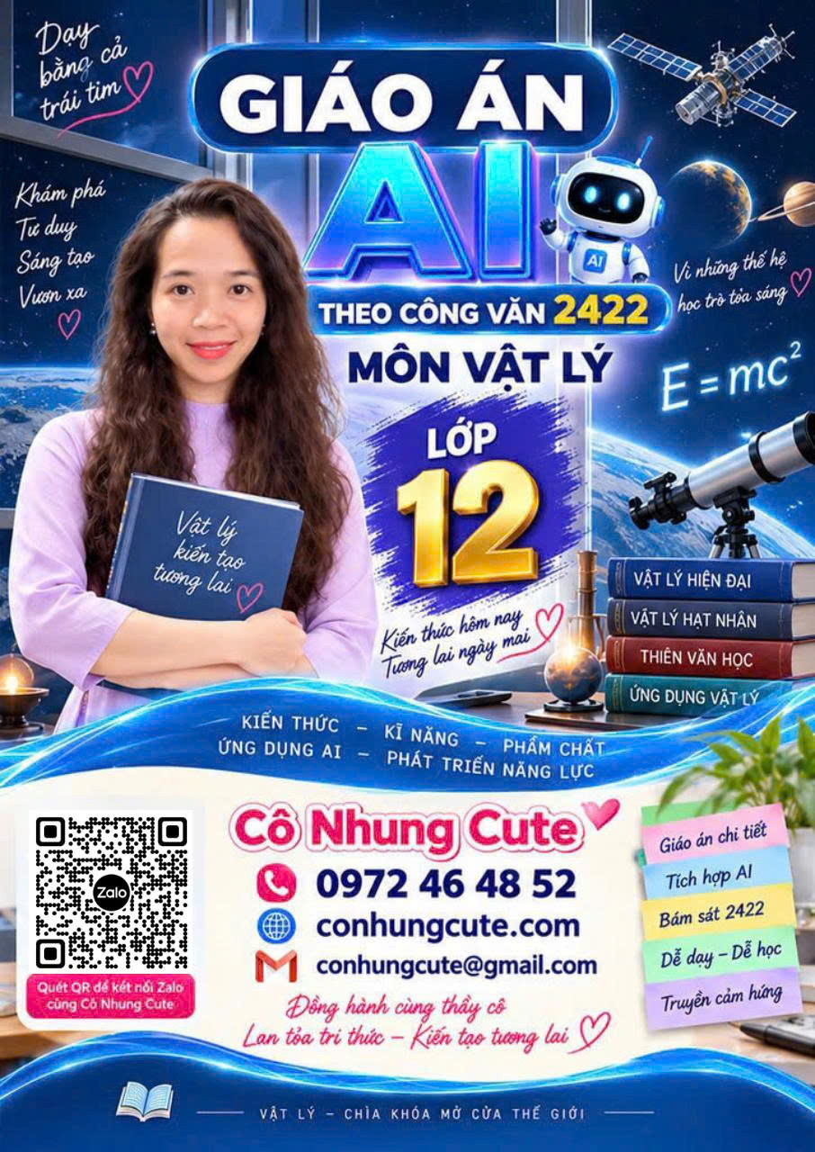 Giáo án Vật lí 12 Năng lực số và AI chuẩn cv2422