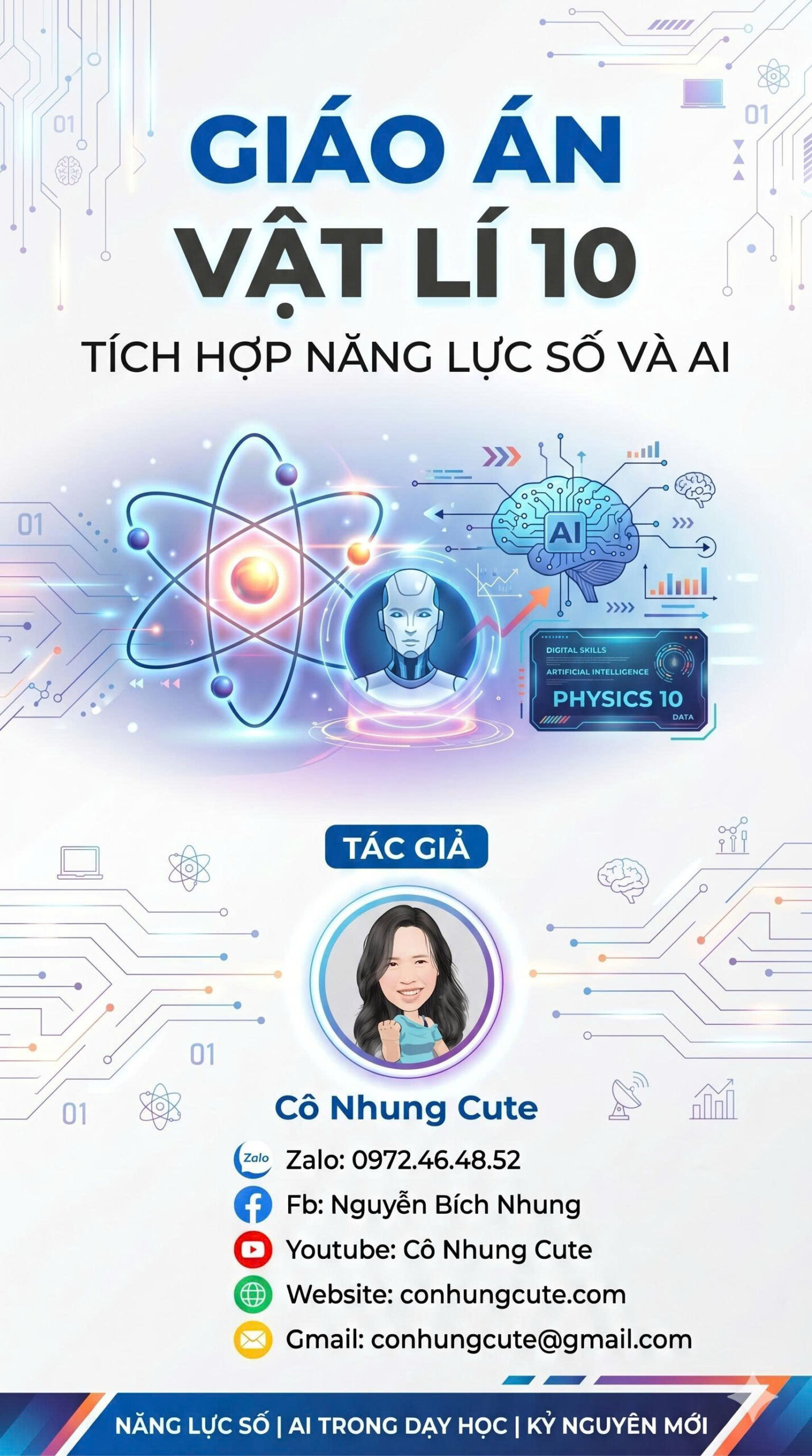 Giáo án Vật lí 10 kết hợp Năng lực số và AI