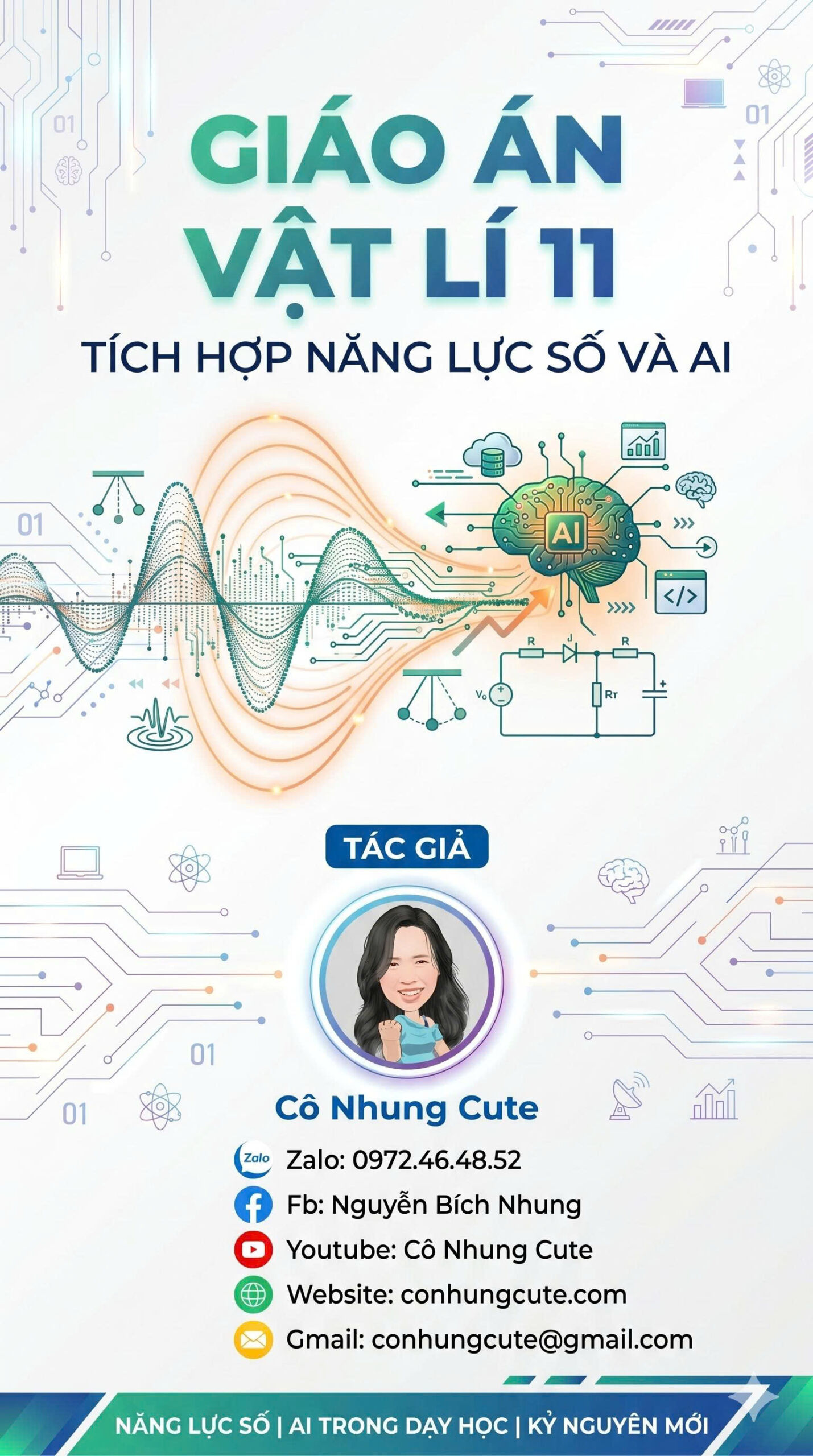 Giáo án Vật lí 11 kết hợp Năng lực số và AI