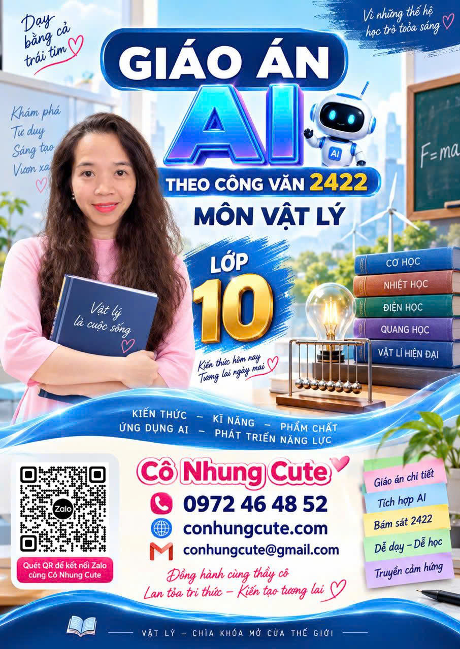 Giáo án Vật lí 10 Năng lực số và AI chuẩn cv2422